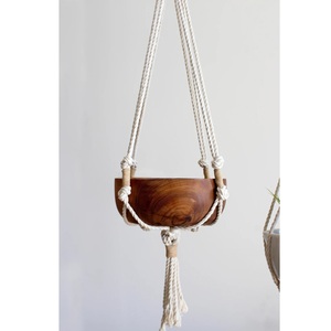 Cuerda de algodón de macramé, decoración colgante para balcón, tela de estilo bohemio, decoración del hogar, decoración ecológica para el hogar - Product Image 2