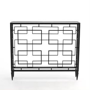 Mesa de consola con acabado recubierto de polvo blanco para decoración de pasillo de hogar mesas de centro de hierro forjado de Metal y mesa de Venta caliente de consola - Product Image 6