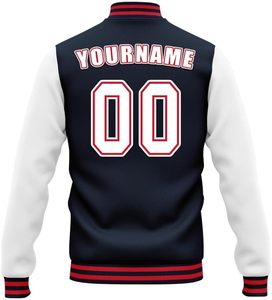 Chaqueta universitaria personalizada Premium con nombre y número, bordado y sublimación para ropa de equipo - Product Image 4