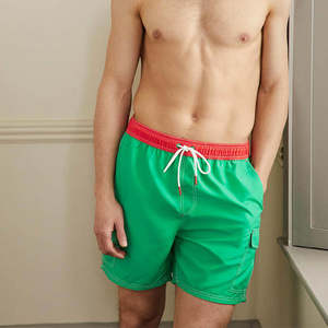 กางเกงขาสั้นมัลติฟังก์ชันสำหรับผู้ชาย,กางเกงสีพื้นกางเกงขาสั้นกางเกงขาสั้นบอร์ดมีกระเป๋า - Product Image 6