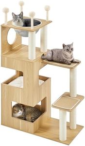 Fabricant de meubles mignons en bois de haute qualité pour animaux de compagnie grattoir à chat maison moderne classique et transparent marchepied d'escalier spacieux - Product Image 2