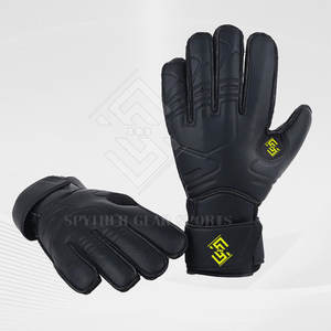 Gants de gardien de but classiques de haute qualité avec support de poignet, fermeture à scratch antidérapante, paume en latex respirant et protection des doigts - Product Image 3
