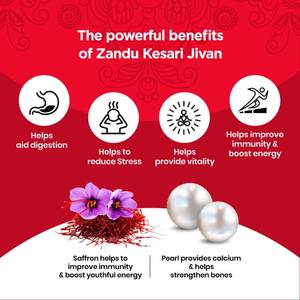 Zandu Kesari Jivan, Refuerzo Inmunológico Ayurvédico para Adultos, Aumenta la Energía, la Fuerza y la Resistencia, 900 gramos con Azafrán, Hierbas Naturales - Product Image 4