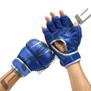 นวมชกมวยหนังวัวสำหรับฝึก MMA แบบมืออาชีพพร้อมโลโก้ตามสั่ง - Product Image 5