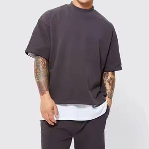 Chemise à Manches Courtes en Coton Biologique en Multi Couleurs Mode Unisexe 300gsm Oversize Heavyweight pour Hommes de la Plus Haute Qualité pour Hommes - Product Image 6