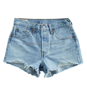 Short Sexy d'été pour femmes jupes en jean non tissé respirant avec décoration de ceinture Collection Indigo lavé pour adultes adolescents - Product Image 1