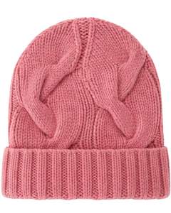Bonnet d'hiver personnalisé en tricot rose, tricot torsadé, bord côtelé, chaud, doux, mélange de laine acrylique, unisexe, bonnet décontracté, vente en gros - Product Image 1