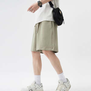 Vente chaude Board Shorts Respirant Solide Cordon Dry-Fit Fitness Gym Tricoté Été Unisexe Hommes Shorts De Sport - Product Image 5