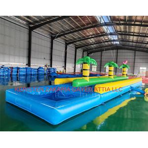 Large Commercial <b>Inflatable</b> Bouncy Castle Blue PVC Dog Jump Slide 500kg Capacity Multi Passenger <b>Inflatable</b> Play Center - Product Image 2