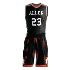 Uniforme de basket-ball pour hommes léger et respirant de haute qualité 100% conception personnalisée imprimé vêtements de sport de joueur d'équipe - Product Image 5
