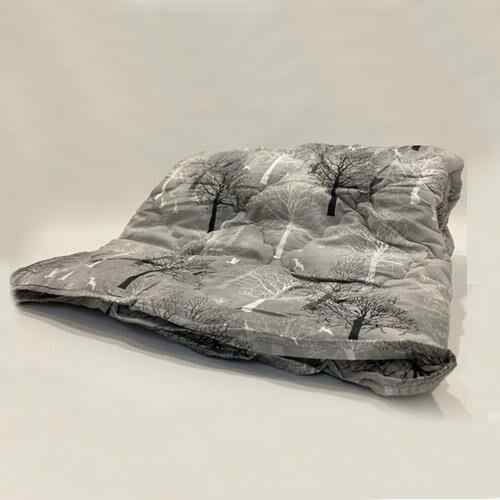 Lokce Patterned Quilt 115 X 215 Single Gray Tree