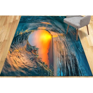 Tapis Paysage Marin, Tapis Imprimé Paysage, Décoration de Bureau pour Petites Escaliers, Tapis Fin Non Tissé - Product Image 2