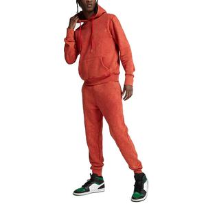 ชุดวอร์มลำลองผ้าคอตตอนสีสเปรย์ย้อมสีแบบมีฮู้ดสำหรับทั้งชายและหญิงโอเวอร์ไซส์400กรัม - Product Image 4