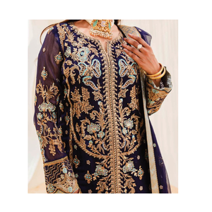 Robes 3 pièces en mousseline de soie respirante les plus vendues avec service OEM disponible en quantité en vrac avec emballage personnalisé - Product Image 5