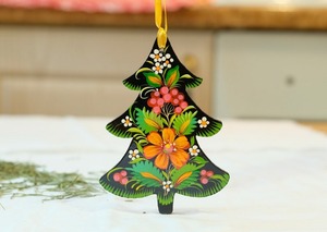 Exclusively Designed Best Festive & Party Supplies Embroidered Christmas <b>Tree</b> Decoration Hangings Ornaments From Indian Exporter - Product Image 2