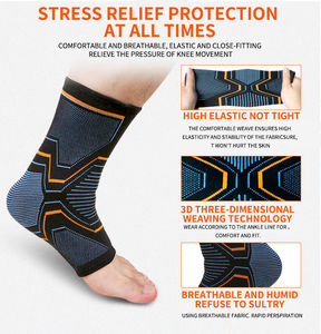 Haute Élastique 3D Tricoté Élastique Nylon Cheville Soutien Compression Manches Brace - Product Image 6