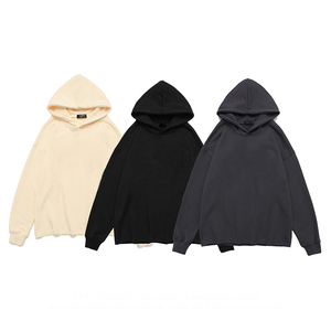 Sudadera con capucha de felpa francesa pesada con logotipo personalizado Sudadera con capucha de hip hop Cut Edge Sudadera con capucha Cut and Sew - Product Image 6