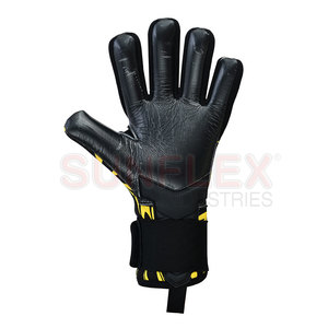 Guantes de portero de cuero profesional de alta calidad Guantes de portero de Bajo MOQ de etiqueta privada y duraderos - Product Image 3