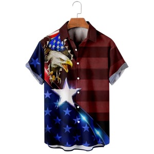 Chemises à manches courtes pour hommes, chemises décontractées imprimées par sublimation, chemises de qualité supérieure, chemises en gros - Product Image 3