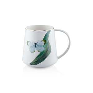 Folium Green 340 Cc Ceramic Cups KPA0263 <b>Porcelain</b> <b>Mug</b> - Product Image 1