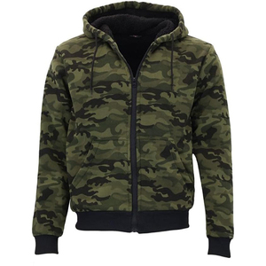 Sudadera con capucha unisex extragrande con cremallera completa, estilo urbano de invierno, de algodón/poliéster grueso, ropa casual para hombre - Product Image 1