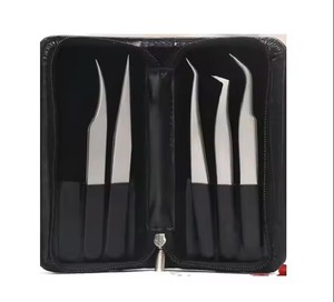 Pince à épiler super solide pour extension de cils Marque privée TOP Steel PVC Box & Paper Packaging Wholesale Beauty Professional Use Tools - Product Image 2