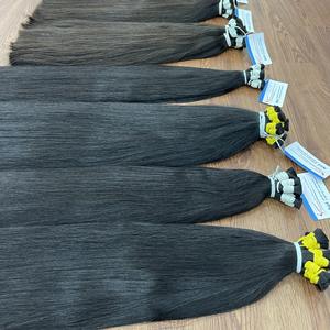 Extensiones de cabello a granel de color negro natural Paquetes de cabello crudo 26 pulgadas Extensiones de cabello humano Trama - Product Image 4