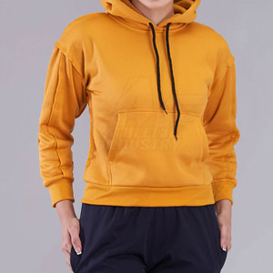 Servicios OEM 2024 último diseño mujeres sudaderas con capucha poliéster/algodón cuello con capucha logotipo frontal mejor venta invierno - Product Image 4