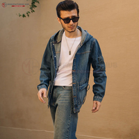 Top mode hommes vestes nouvelle dernière vente chaude fantaisie décontracté classique élasticité Denim manteau jean hommes veste pour homme