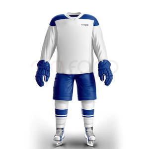 Meilleures ventes Uniformes de hockey sur glace de haute qualité Tissu doux Service OEM Couleurs et logos personnalisés Ensembles Commandes en gros - Product Image 1