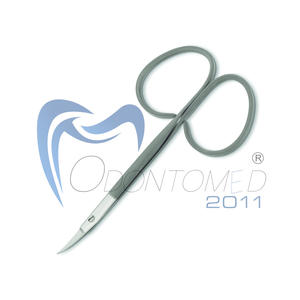 กรรไกรตัดริบบิ้นไอริส3 3/4 "ใบมีดโค้งคมเครื่องมือผ่าตัดทางการแพทย์กรรไกรอเนกประสงค์ขัดเงากระจกและหมองคล้ำ ISO - Product Image 6