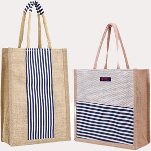 Producto de Venta caliente de alta calidad logotipo personalizado yute bolsa de compras bolsa de lona de algodón artículo personalizado estilo patrón carta promoción ENG - Product Image 6