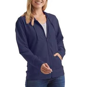 2025 printemps Logo personnalisé 2 Pc ensemble à capuche femmes vêtements hiver 2 pièces ensemble pour femmes solide haut court deux pièces pantalon de survêtement ensemble - Product Image 1