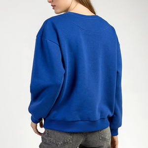 Gran oferta de sudadera de algodón 100% para mujer, superventas, ropa de calle informal de invierno holgada, logotipo frontal estampado, precio bajo - Product Image 3