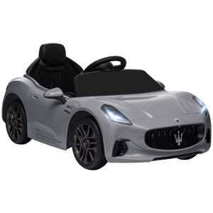AIYAPLAY 12V Maserati Gran Turismo Folgore Coche para niños con control remoto, edad 3-5 años, gris - Product Image 1
