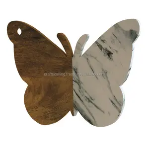来自印度的新型高品质蝴蝶形木制砧板顶级赞助商上市砧板