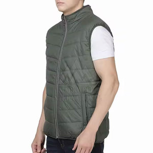 Gilet d'hiver matelassé pour homme, design personnalisé avec votre propre logo, vêtements décontractés pour homme, gilet d'hiver matelassé pour homme - Product Image 4