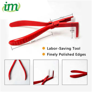 Alicates de acero hechos a medida de alta calidad, multifunción, superficie plana, pelo Flexible, antideslizante, cinta eficiente, Color rojo - Product Image 3