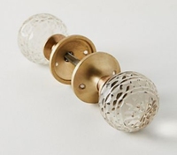 Bouton de porte en cristal coloré avec boule de verre pour portes intérieures de chambre à coucher, bouton de porte décoratif/boutons de meuble en cristal