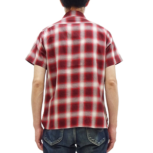 Color rojo blanco estilo a cuadros cómodo tacto suave Elegante ropa exterior para adultos haz tus propias camisas casuales de manga corta - Product Image 2