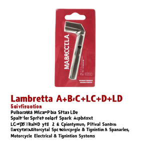 Clé à douille Lambretta A+B+C+LC+D+LD pour bougies d'allumage, systèmes électriques et d'allumage de moto - Product Image 2