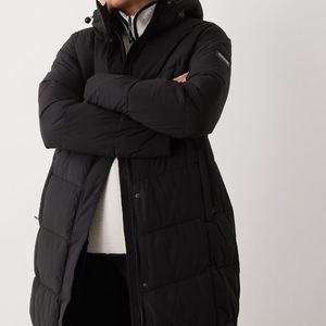 Ventes en gros, veste longue matelassée OEM, hiver, tissu à mémoire de forme réglable, manches longues, fermeture éclair avant, respirante, 2026 - Product Image 3