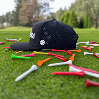 Casquettes de baseball de sport Gorras à 5 panneaux avec logo personnalisé Fabricant de chapeaux de golf étanches à séchage rapide et découpés au laser