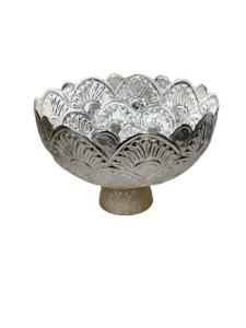 Latest Serving <b>Bowl</b> With Resin Base for Kitchenware Hotel Restaurant Fruit Serving <b>Bowl</b> <b>Silver</b> Finished Round Shape Dinner <b>Bowls</b> - Product Image 2