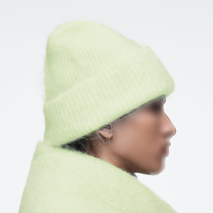 Gorros de punto mohair ligeros de calidad superior al por mayor para hombre, gorros de punto jacquard con logotipo bordado personalizado para hombre - Product Image 6