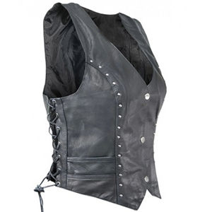 Gilet d'équitation en cuir véritable pour femme, nouvelle collection hiver, prix bas, logo personnalisé, imperméable, respirant, écologique, coupe-vent, haute qualité - Product Image 5