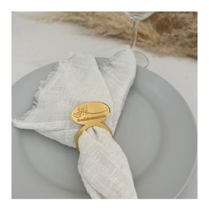 Anillos para Servilletas de Decoración de Ramadán, Material Metálico de Calidad Exclusiva, Porta Servilletas y Anillo para Decoración de Mesa de Eid Ul Fitar - Product Image 1