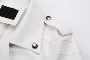Chaqueta Bomber de cuero de alta calidad 2025 personalizada para otoño e invierno, chaqueta de cuero de nuevo estilo con cremallera de manga larga para hombres y mujeres - Product Image 6