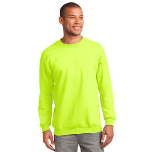 High Visibility Safety <b>Sweatshirt</b> for <b>Men</b> Hi Vis Work Fleece Crewneck <b>Sweatshirt</b> Size <b>S</b>-3XL - Product Image 1