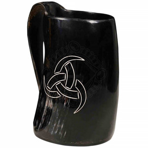 Taza de Cuerno Natural Hecha a Mano, Recipiente para Beber de Cuerno de Buey Natural Pulido para Estilo Medieval Nórdico y Rústico, Disponible al Mejor Precio - Product Image 3